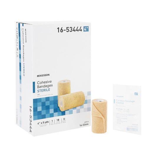 Mckesson Self-Adherent Closure Cohesive Bandage, 4 Inch X 5 Yard, 18/Cs