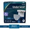 McKesson Premium Discreet Underwear for Men, Heavy Absorbency, Extra Large, 80/CS