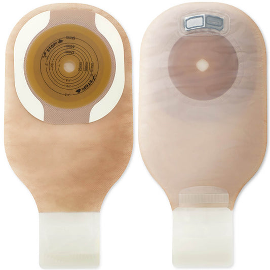 Premier™ One-Piece Ultra-Clear Ostomy Pouch, Cut to Fit Stomas up to 55 mm, 5/BX