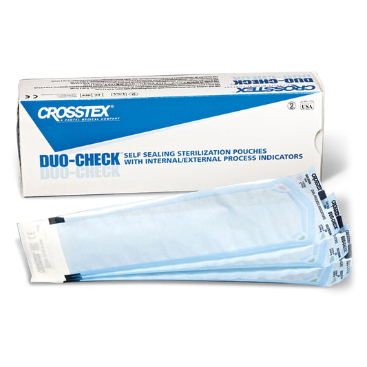 Duo-Check® Sterilization Pouch, 8 x 16 Inch, 1000/CS
