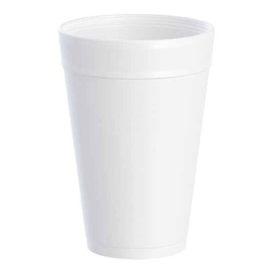 Dart J Cup® White Styrofoam Drinking Cup, 32-Ounce Capacity, 500/Cs