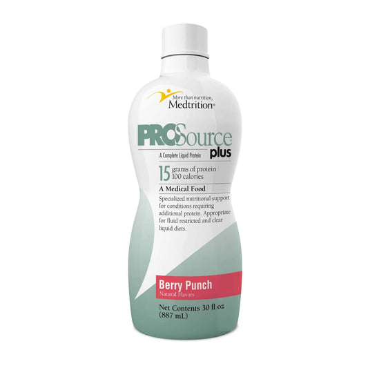 ProSource® Plus Berry Punch Collagen and Whey Protein Formula, 32-ounce Bottle, 1/EA