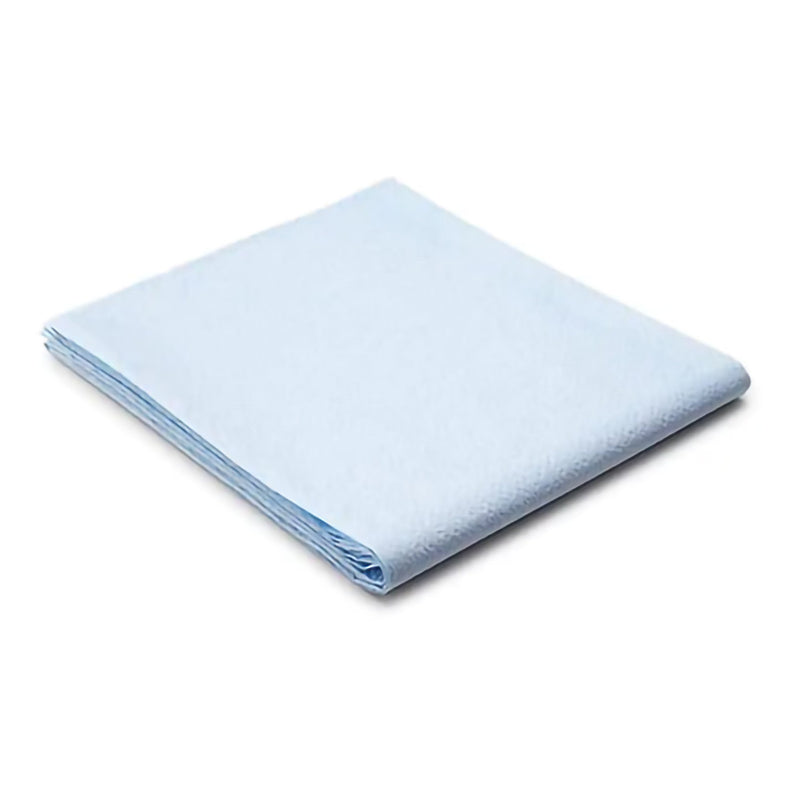 TIDI® EVERYDAY BLUE FLAT STRETCHER SHEET, 40 X 72 INCH, SOLD AS 50/CASE TIDI 918372