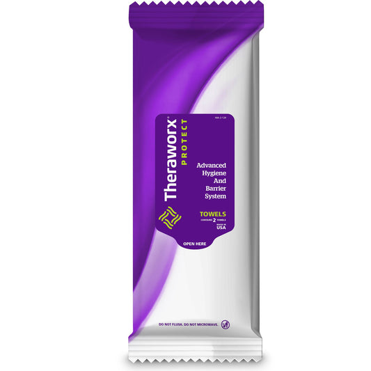 Theraworx® Lavender Scent Bath Wipe, 2 Count, 100/CS