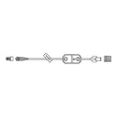 MCKESSON IV EXTENSION SET, STANDARD BORE 9-INCH TUBING, 1.2 MICRON FILTER, SOLD AS 50/CASE MCKESSON MS421