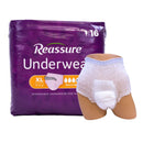 Reassure® Maximum Absorbent Underwear, Women, Medium – Heavy Absorbency, X-Large, 64/CS