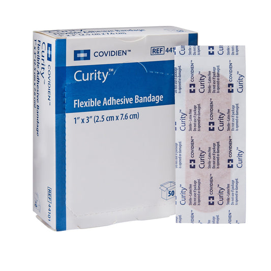 Curity™ Tan Adhesive Strip, 1 X 3 Inch, 1200/Cs