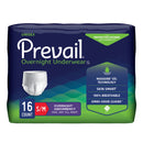 PREVAIL® OVERNIGHT ABSORBENT UNDERWEAR, SMALL, SOLD AS 16/PACK FIRST PVX-512