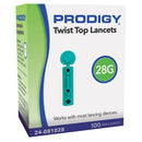 LANCET, PRODIGY TWIST TOP 28G(100/BX 50/BX) PRDGDB, 5000/CS