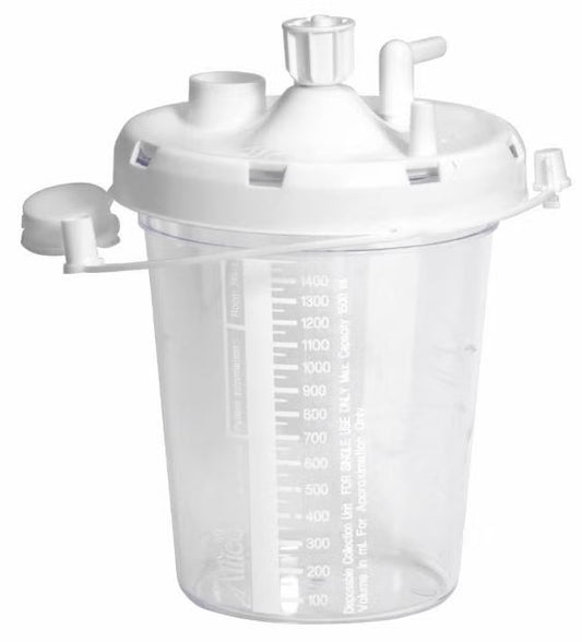Allied® Suction Canister for use with OptiVac® Aspirators, 1500 mL, 48/CS