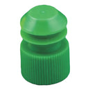 McKesson Flanged Plug Cap, Green, Polyethylene, for use with 13mm Tubes, 20000/CS