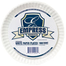 Empress™ White Paper Plate, 9-Inch, 12/CS
