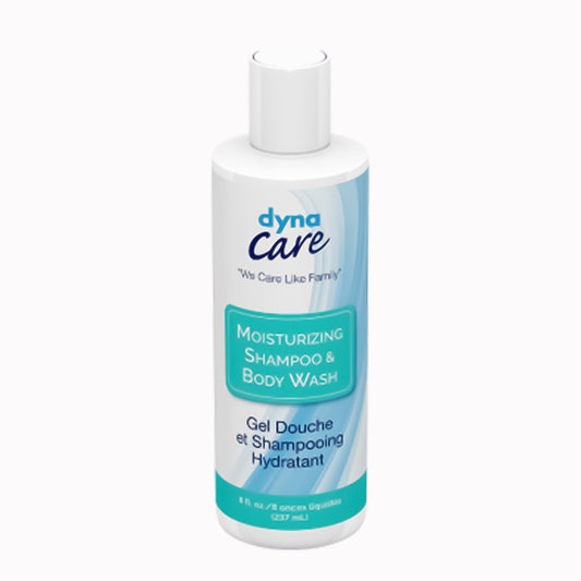 dynaCare Shampoo and Body Wash, 8-ounce Flip-Top Bottle, 48/CS