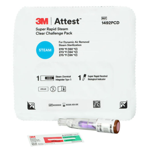 PACK, CHALLENGE 3M ATTEST STEAM CLEAR (24/CS), 24/CS