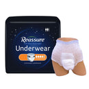 Reassure® Full-Rise Overnight Absorbent Underwear, Heavy Absorbency, Extra Large, 48/CS