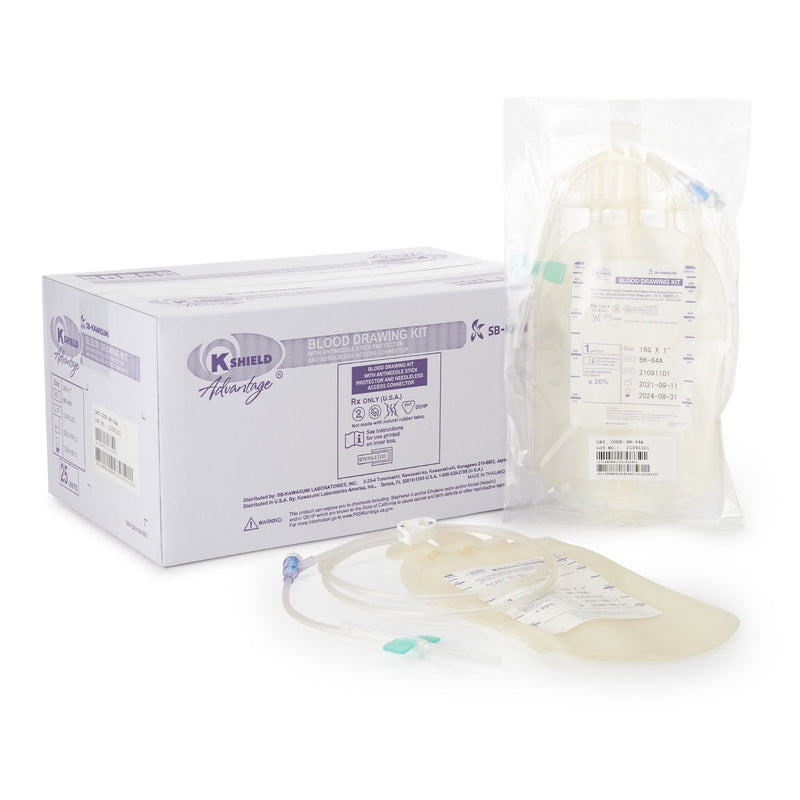 K-SHIELD® ADVANTAGE BLOOD DRAW KIT, SOLD AS 50/CASE KAWASUMI BK-64A