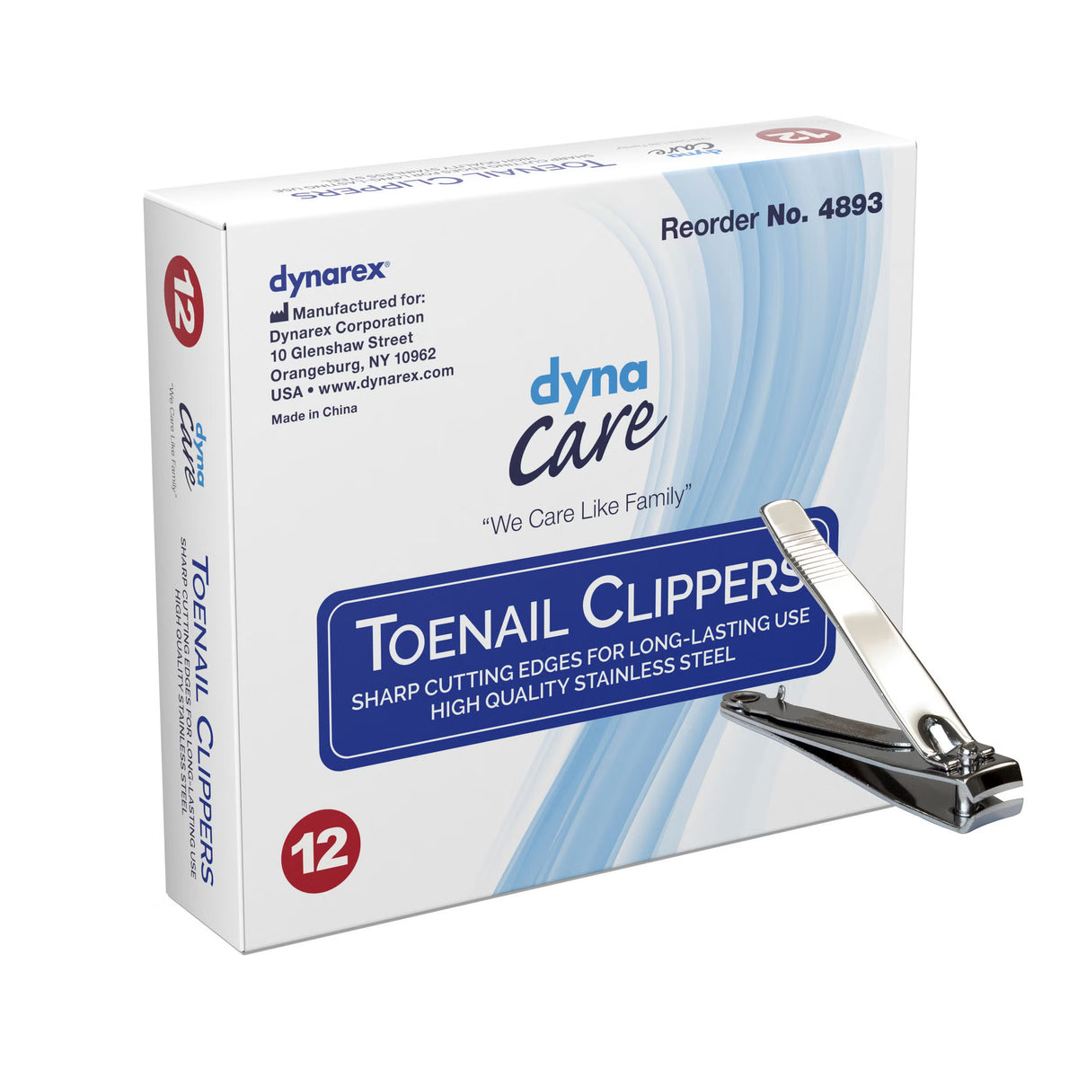 dynarex® Toenail Clippers, 144/CS