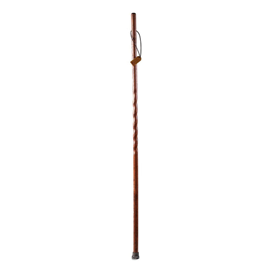 Brazos™ Twisted Oak Trekker Handcrafted Walking Stick, Red, 55-Inch, 1/Ea