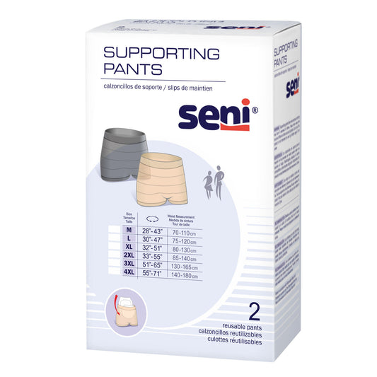 Seni® Pull On Boxer Style Knit Pant, 3X-Large, Unisex, 16/Cs