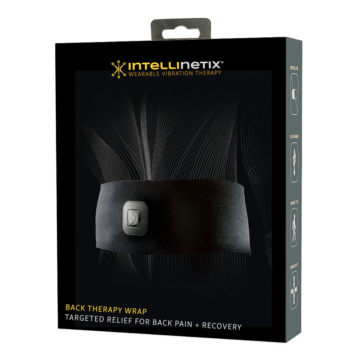 Intellinetix® Back Vibration Therapy Wrap, One Size Fits Most, 1/EA