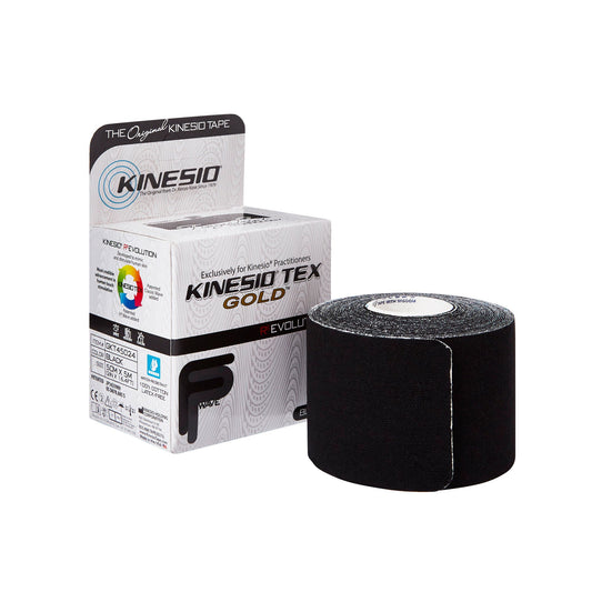Kinesio® Tex Gold™ Cotton Kinesiology Tape, 2 Inch X 5-1/2 Yard, Black, 1/Ea