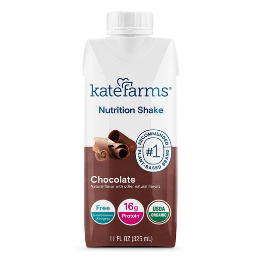 Kate Farms® Nutrition Shake, Chocolate, 11-Ounce Carton, 12/Cs