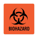 United Biohazard Warning Label, 6 x 6 Inch, 1/PK