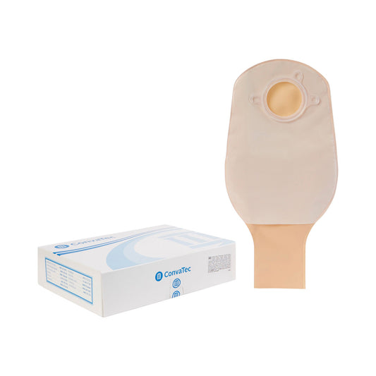Sur-Fit Natura® Two-Piece Opaque Colostomy Pouch, 12-Inch Length, 1¾ Inch Flange, 10/BX