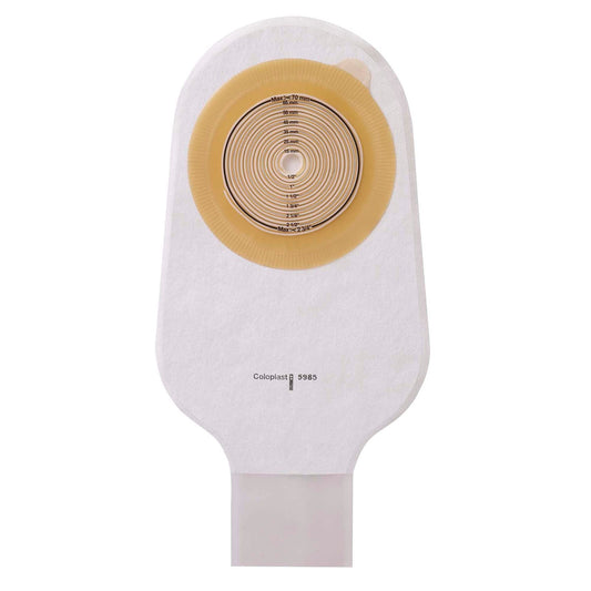 Assura® Flat 1-Piece Transparent Ileostomy Pouch, Cut To Fit 10 – 55 Mm Stomas, 10/Bx