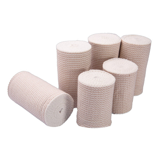 Welmed Premium Weave Single Hook & Loop Closure Elastic Bandage, 6" X 11 Yard, 48/Cs