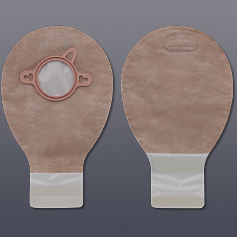 NEW IMAGE™ 18284 TWO-PIECE BEIGE OSTOMY POUCH, PRE-CUT TO FIT 70 MM STOMAS, BLUE, SOLD AS 20/BOX HOLLISTER 18284
