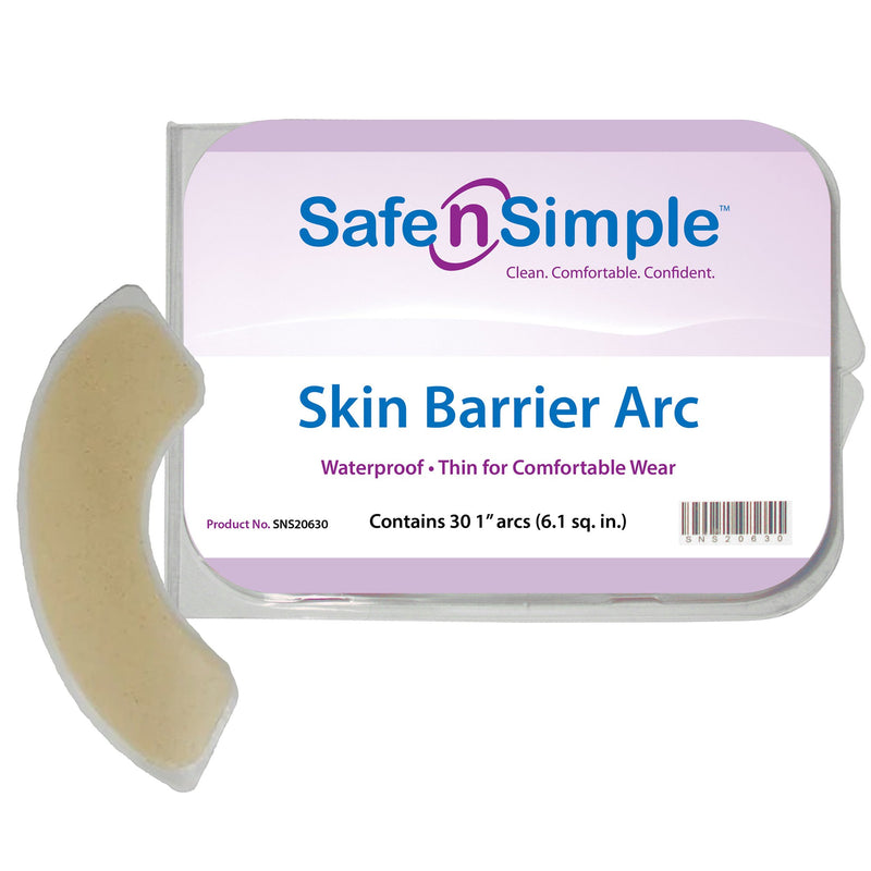SAFE N' SIMPLE SKIN BARRIER ARC, SOLD AS 1500/CASE SAFE SNS20630