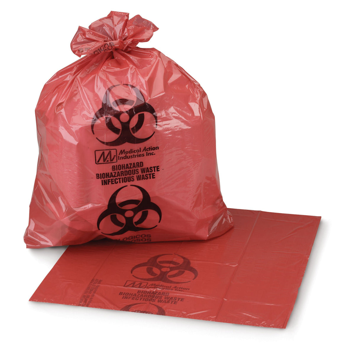Mckesson Biohazard Waste Bag, 7 – 10 Gallon Capacity, 24 X 24 Inch, 250/Cs