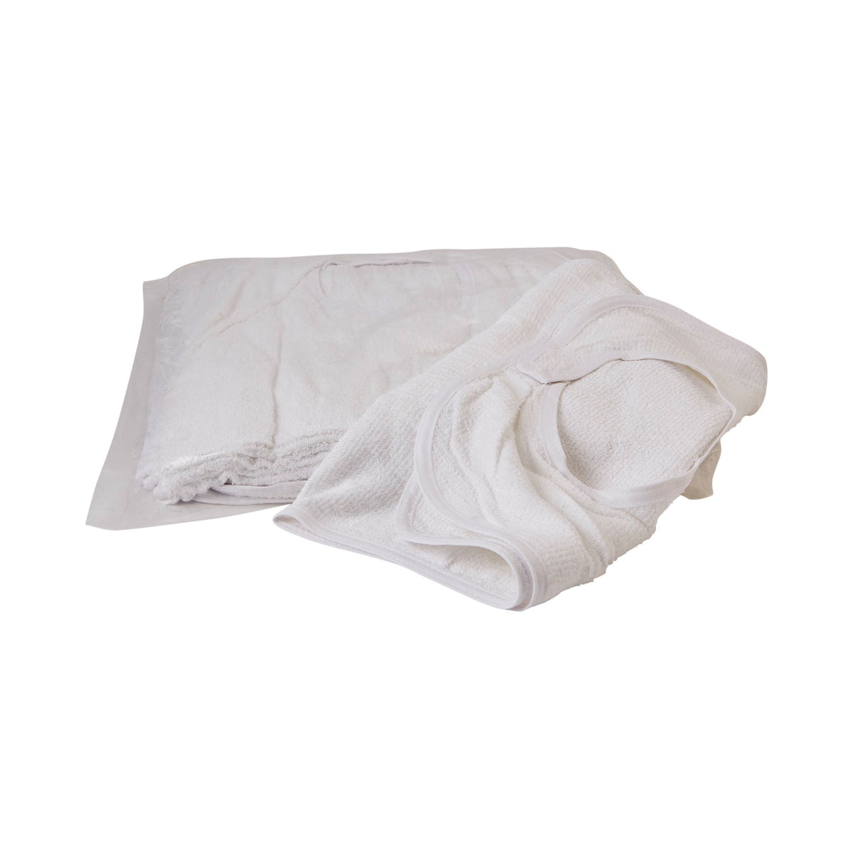 Beck'S Classic Terry Adult Bib, White, 72/Cs