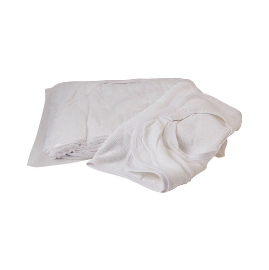 Beck'S Classic Terry Adult Bib, White, 72/Cs