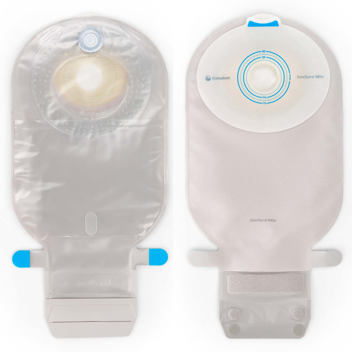SenSura® Mio Flat 1-Piece Transparent Ostomy Pouch, 28mm Stoma, 10/BX