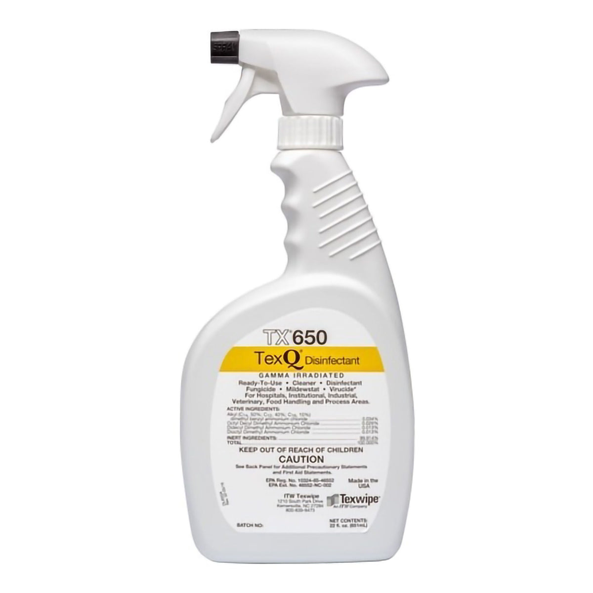 Disinfectant, Trigger Spray Texq Ready-To-Use 22Oz (12/Cs), 12/Cs