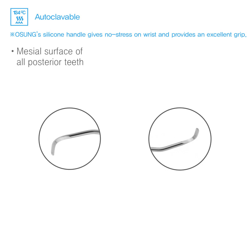 Osung 11/12 Gracey Curette Posterior, Silicone Handle Premium -2CGR11-12 - Osung USA