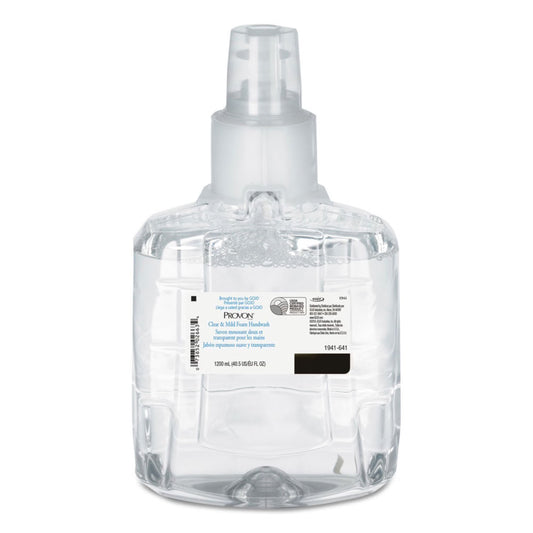 Provon® Clear and Mild Foam Handwash, 1200 mL Dispenser Refill Bottle, Unscented, 1/EA