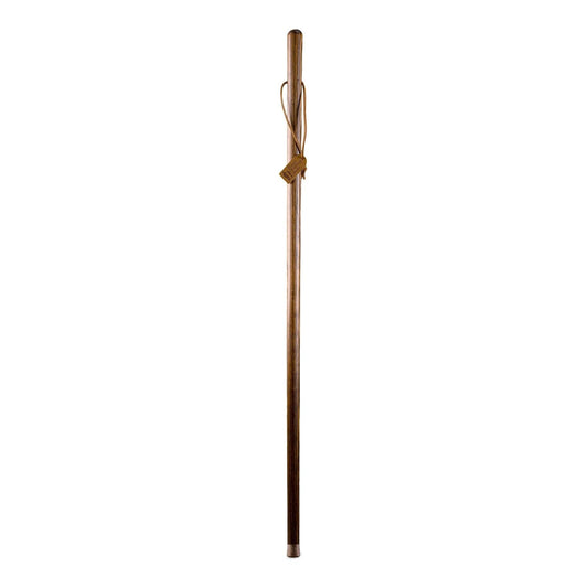 Brazos™ Traditional Straight Pine Handcrafted Walking Stick, 55-Inch, Brown, 1/Ea