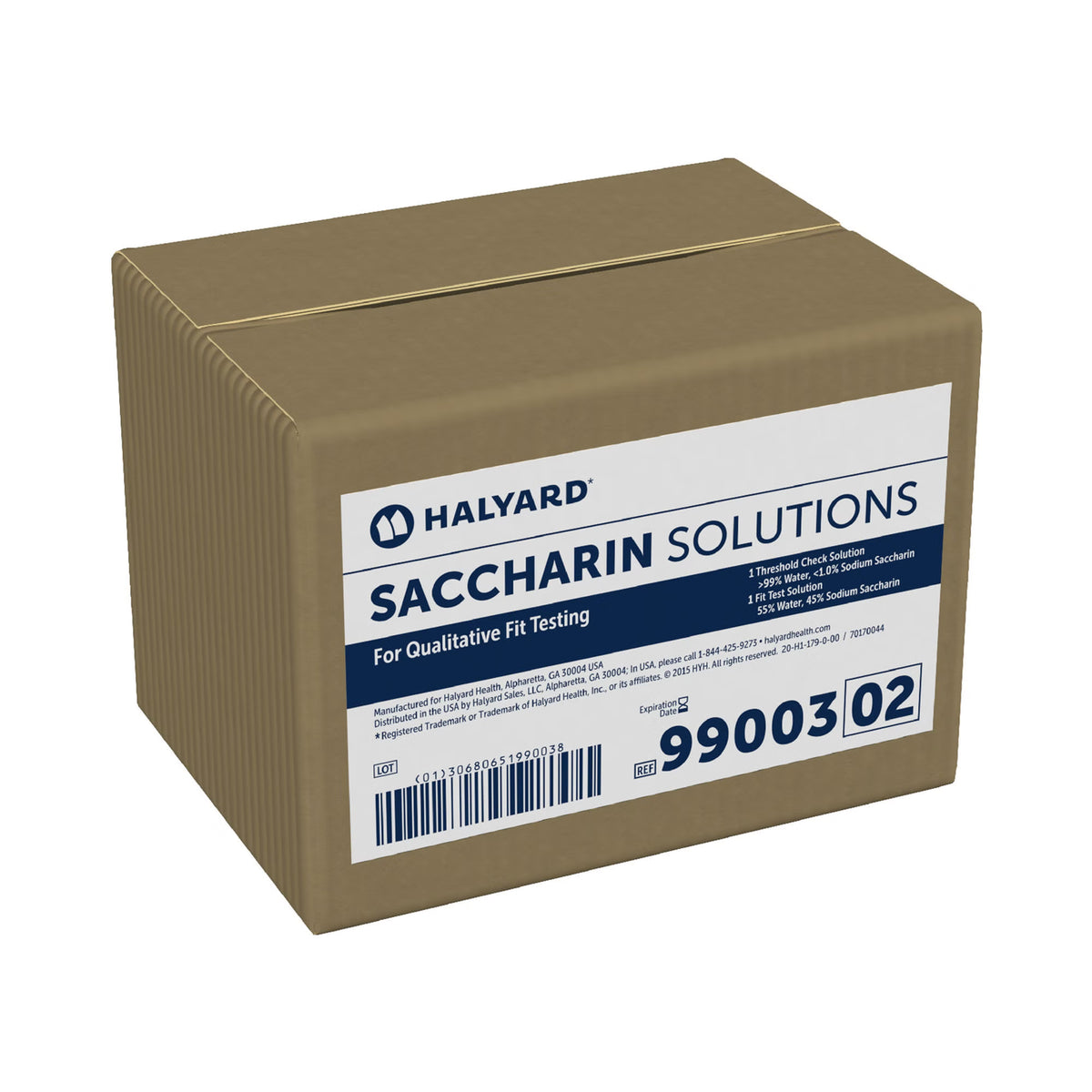 Halyard Fit Test Solutions Kit, Saccharin, 1/Cs