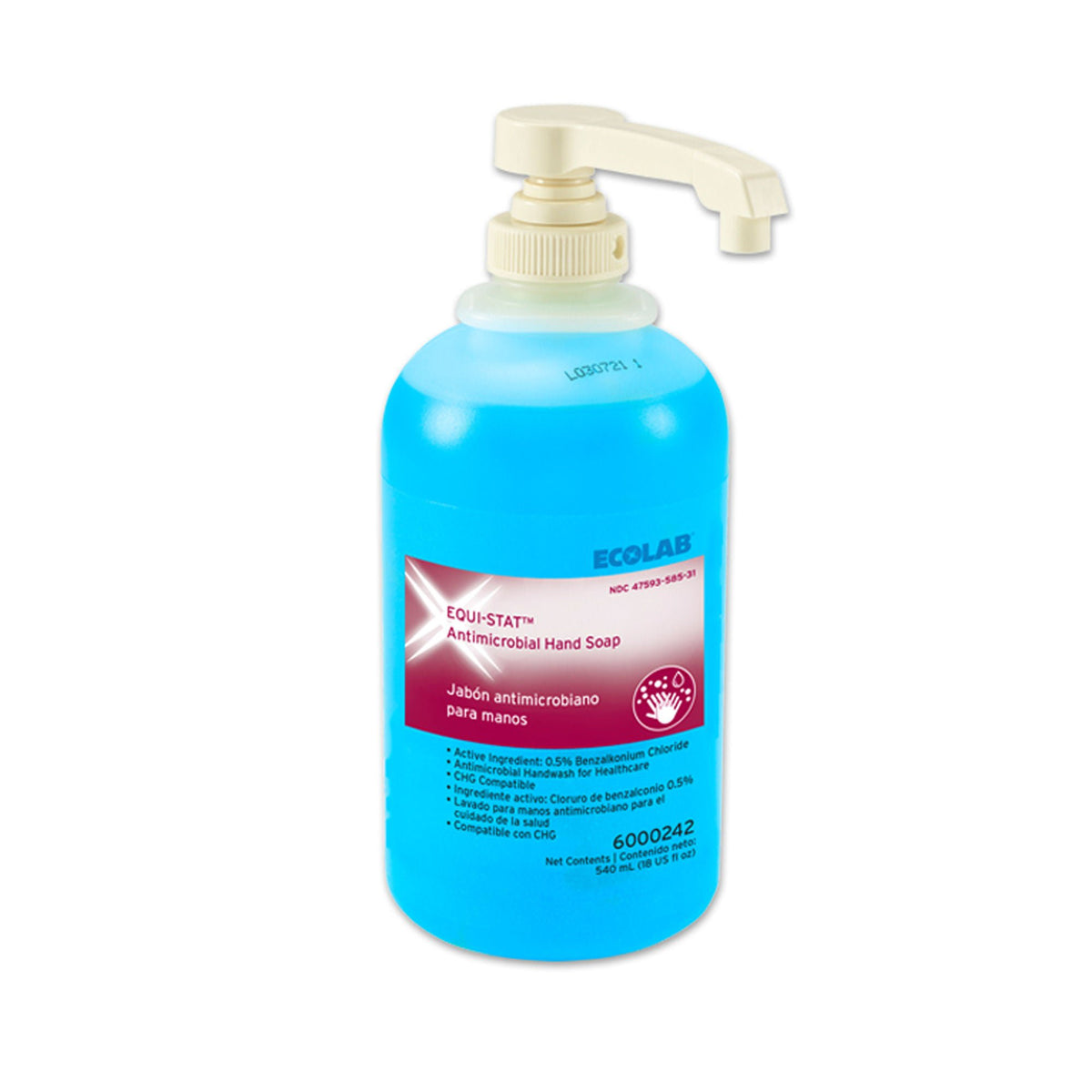 Equi-Stat™ Antimicrobial Soap, 18.2-ounce Pump Bottle, 12/CS