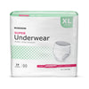 McKesson Super Moderate Absorbency Incontinence Underwear, Extra Large, 56/CS