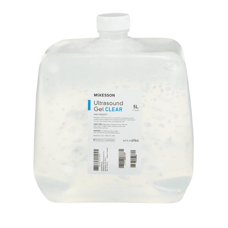 MCKESSON ULTRASOUND GEL, CLEAR, 5 LITER CUBITAINER, SOLD AS 4/CASE MCKESSON 4964