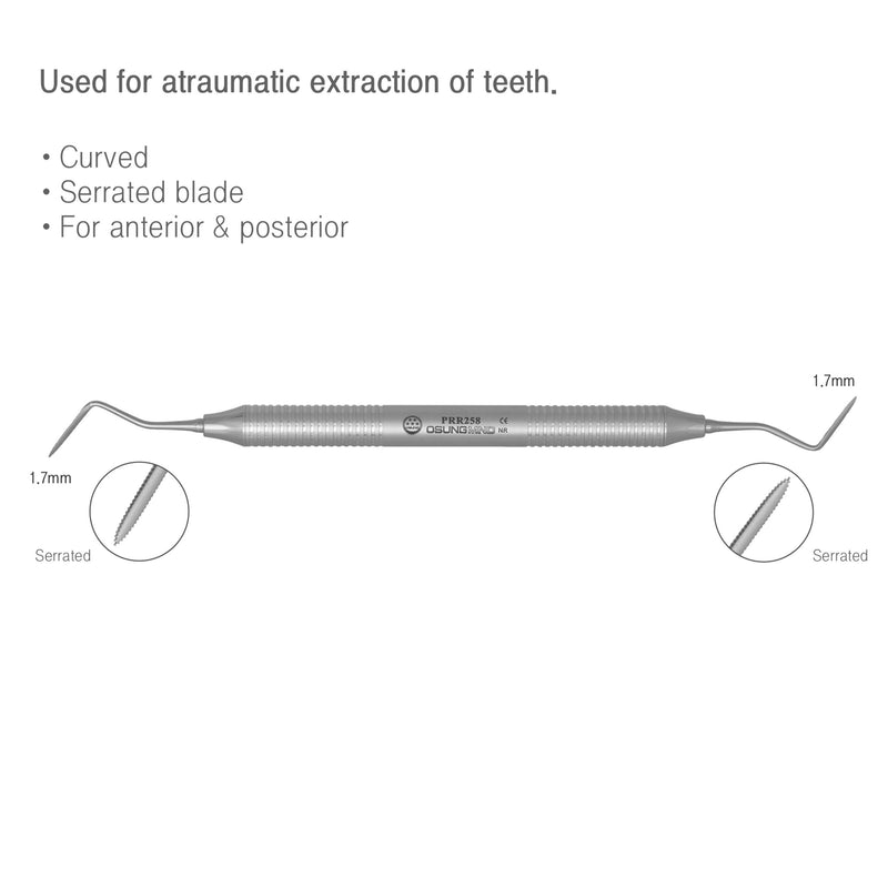 Osung Serrated Curved Dental Periotome -PRR258 - Osung USA