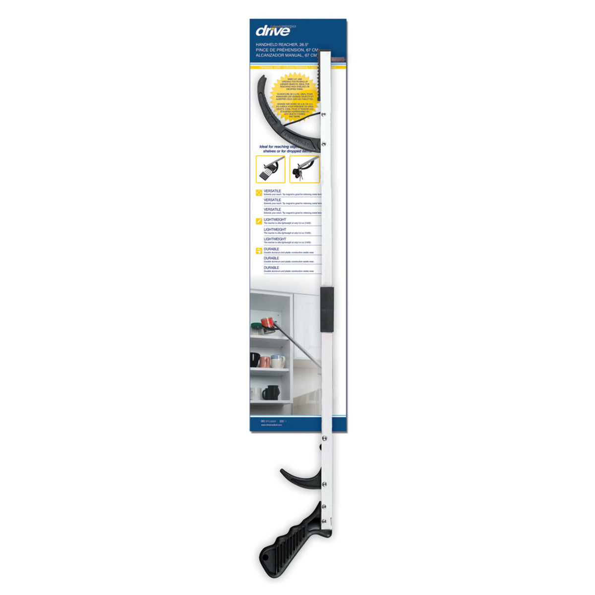 drive™ Reaching Aid, Lightweight Grabber Reacher, 26 Inches, 6/CS