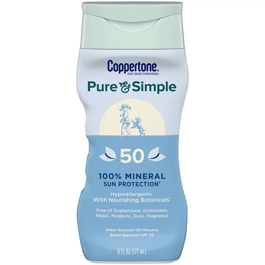 Coppertone® Pure and Simple SPF 50 Mineral Sunscreen Spray, 5 oz., 1/EA