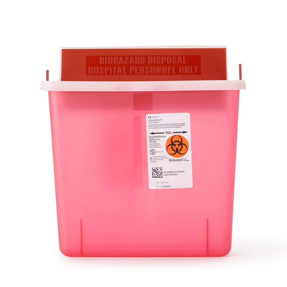 In-Room™ Multi-purpose Sharps Container, 1-1/4 Gallon, 10.75 x 11 x 4.75 Inch, 20/CS