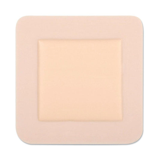 Optifoam® Adhesive With Border Foam Dressing, 4 X 4 Inch, 10/Bx