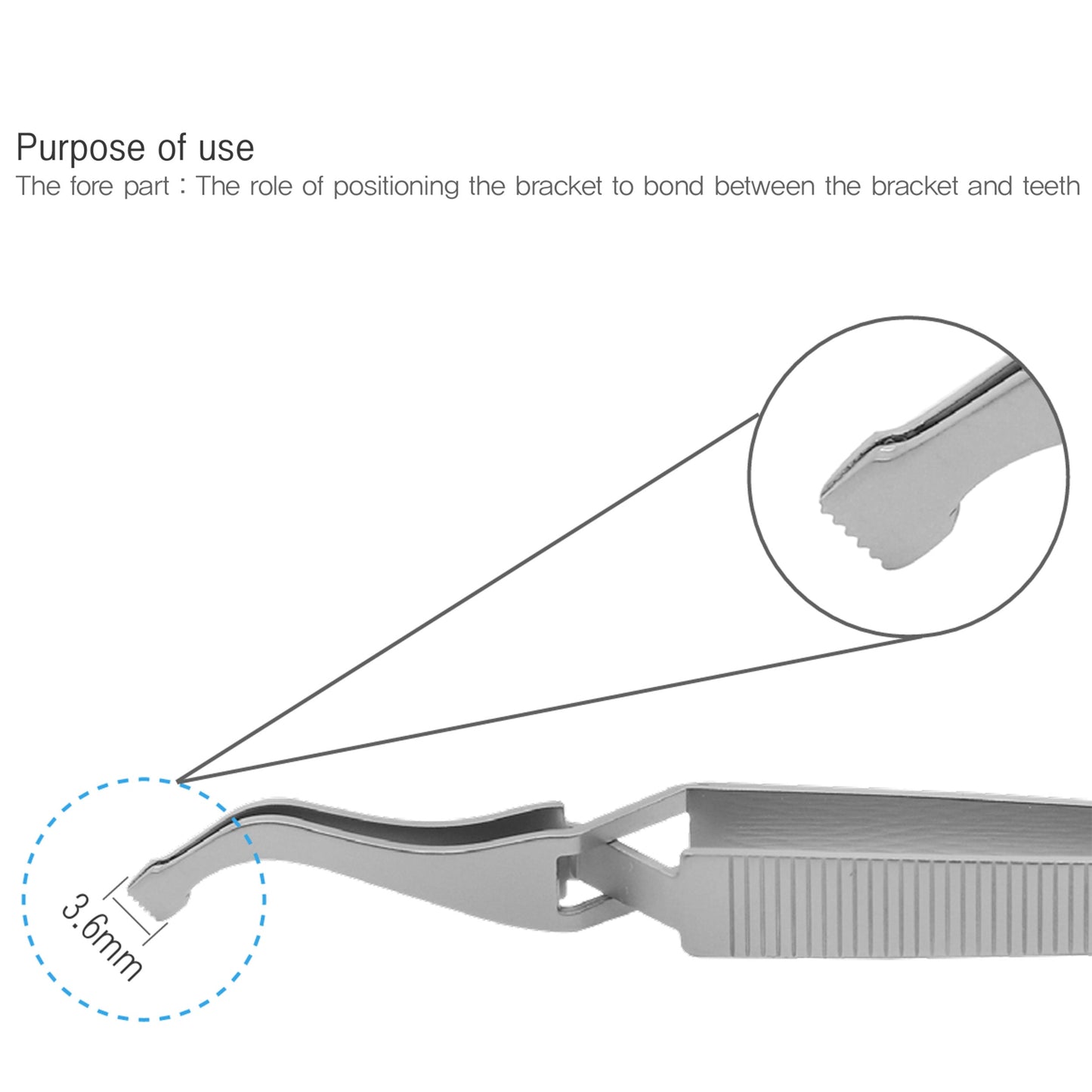 Osung Bracket Placing tweezer Premium -ORT160 - Osung USA